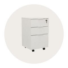 Valkoinen, moderni siirrettävä jalusta beigeä, pyöreää taustaa vasten