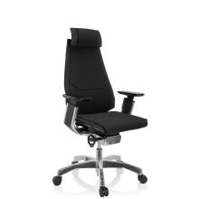 GENIDIA PRO Kangas - High End -toimistotuoli Musta