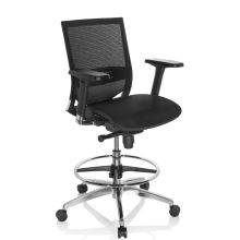 TOP WORK 78 - Korkea työtuoli Musta