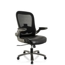 INSTRUCTOR T I Keinonahka/Verkko - XXL pyörivä tuoli Musta