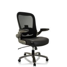 INSTRUCTOR XXL T I Nahka/verkko - XXL pyörivä tuoli Musta