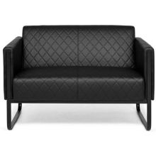 ARUBA BLACK | Kahden istuttava - Leposohva Musta