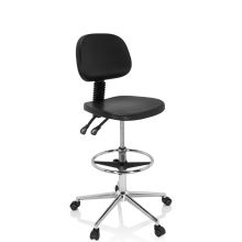 TOP WORK 24 I - Korkea työtuoli Musta